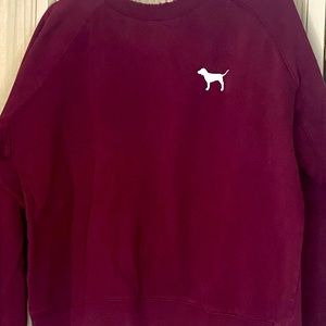 Cropped Maroon PINK Pullover